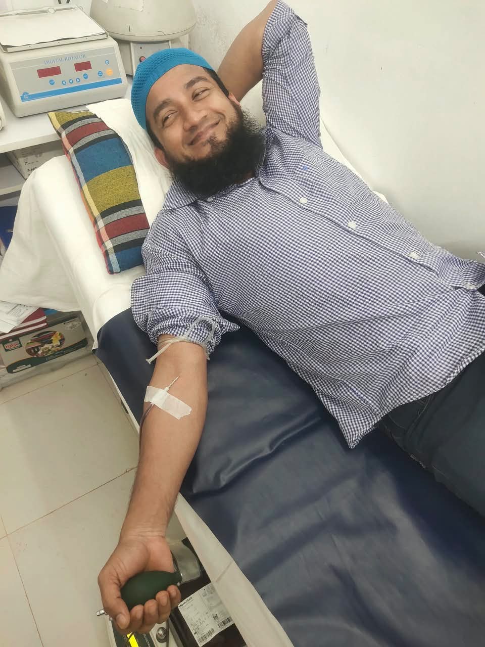 Mr. Tin Swe has successfully completed his 18th blood donation!