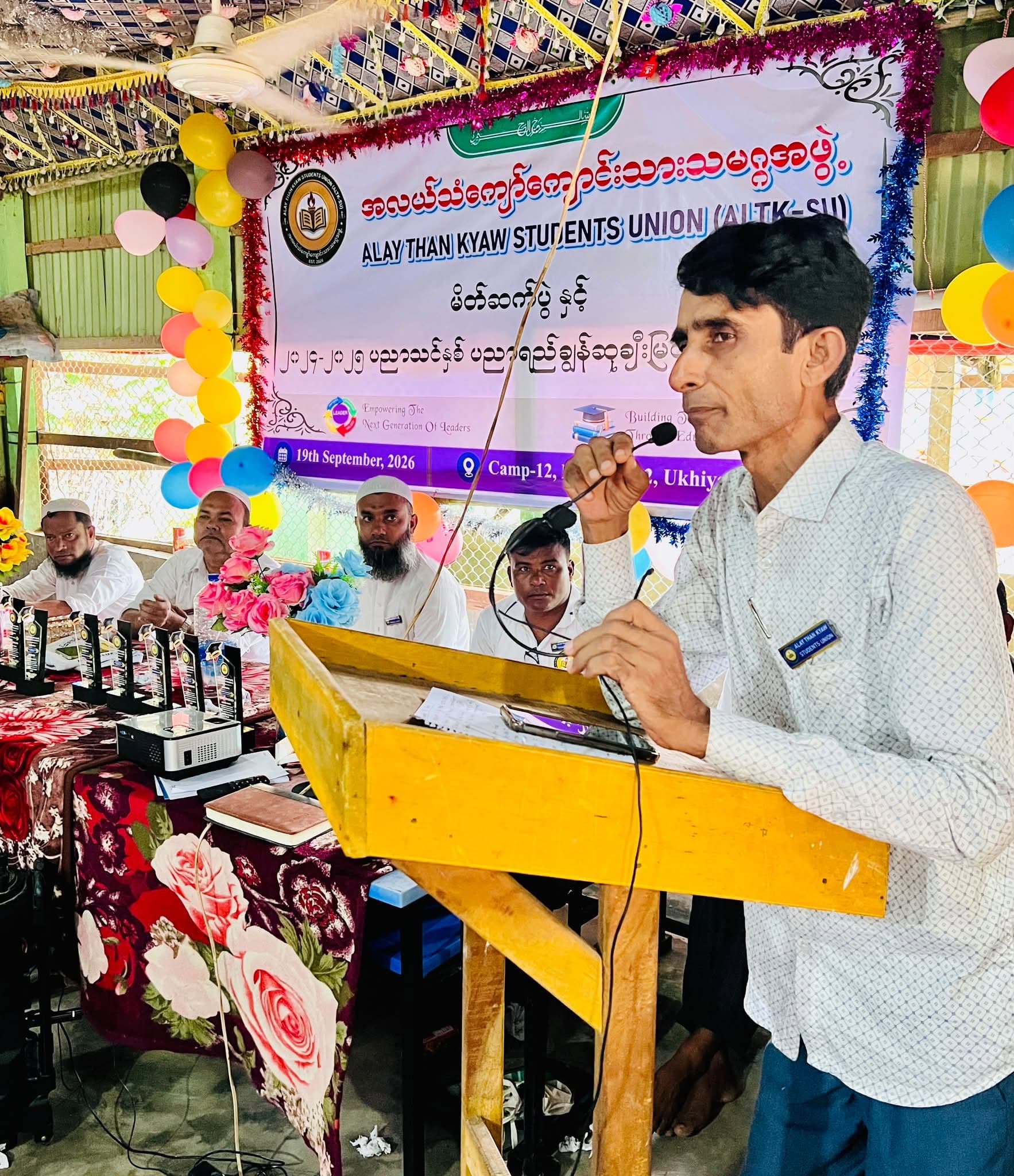 A Moment of Leadership & Inspiration We are honored to feature Mr. Mohammed Dullah, Advisor of the Alay Than Kyaw Studen
