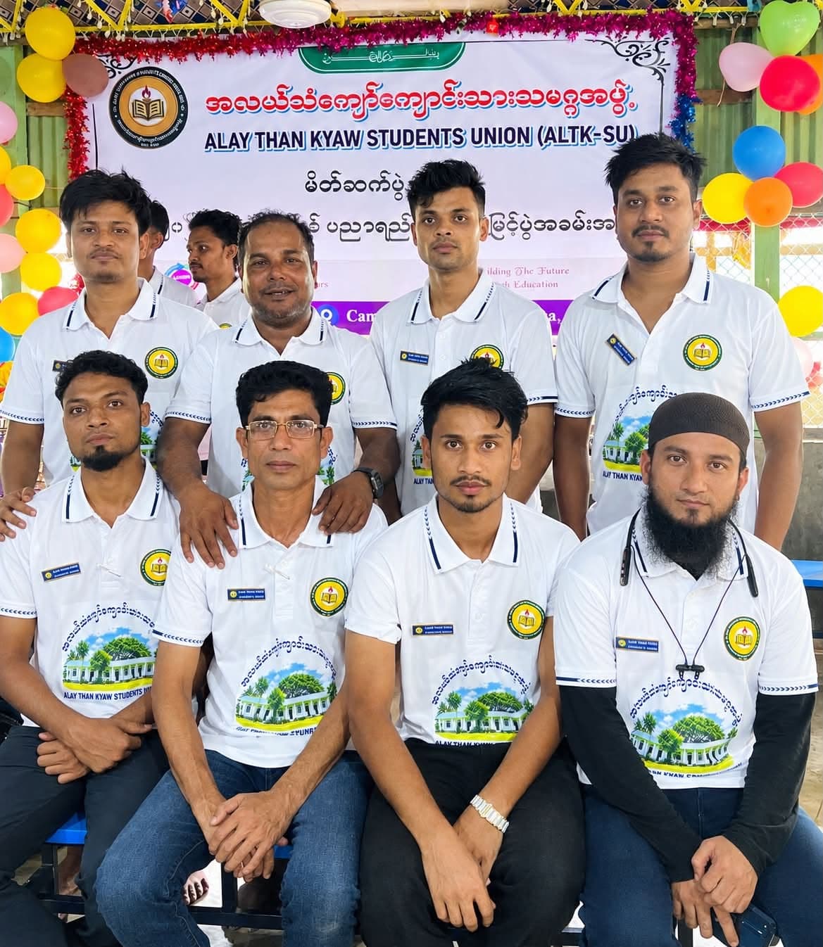 A memorable moment with the dedicated members of the Alay Than Kyaw Students Union (ALTK-SU). 🤝📚